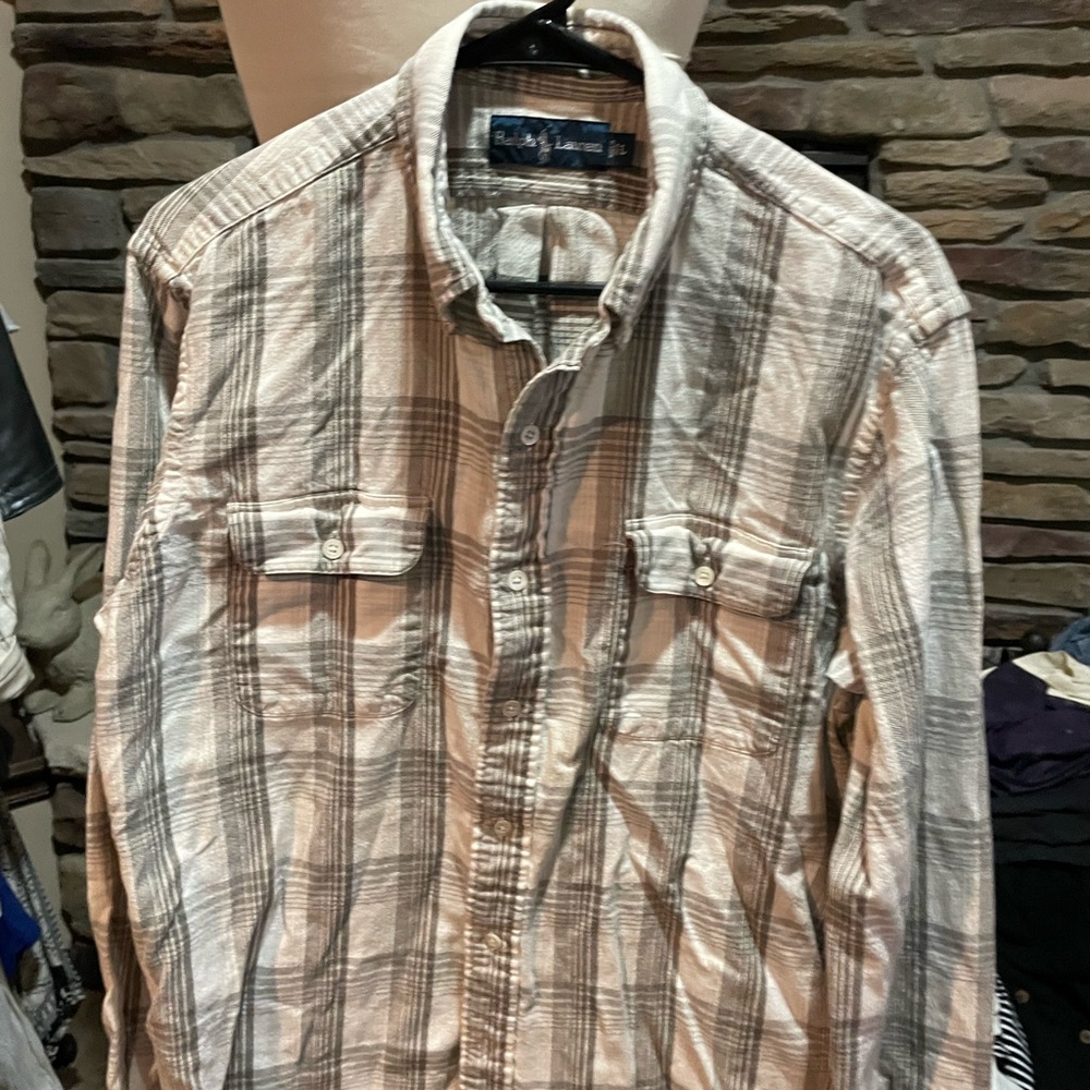 Polo men’s long sleeve stripe shirt